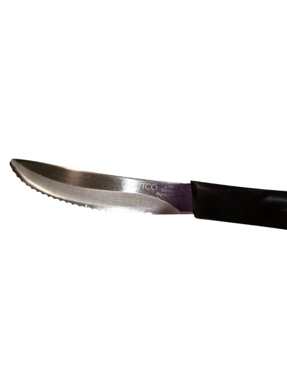 Cutco 1759 KD Table Steak Serrated Edge Dark Brown Kitchen Knives Set of  2